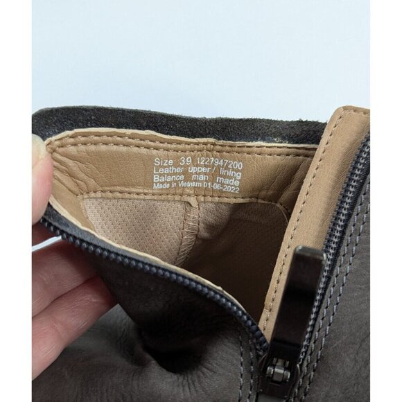 New Dansko Carley Milled Grey Nubuck Leather Boots Size 39/8.5 - Picture 4 of 8